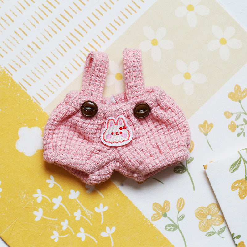 Cute Overalls For 12cm Dolls, Doll Clothes Suitable For 12cm Dolls Accessories, Clothes For Dolls Outfit(NO Doll)