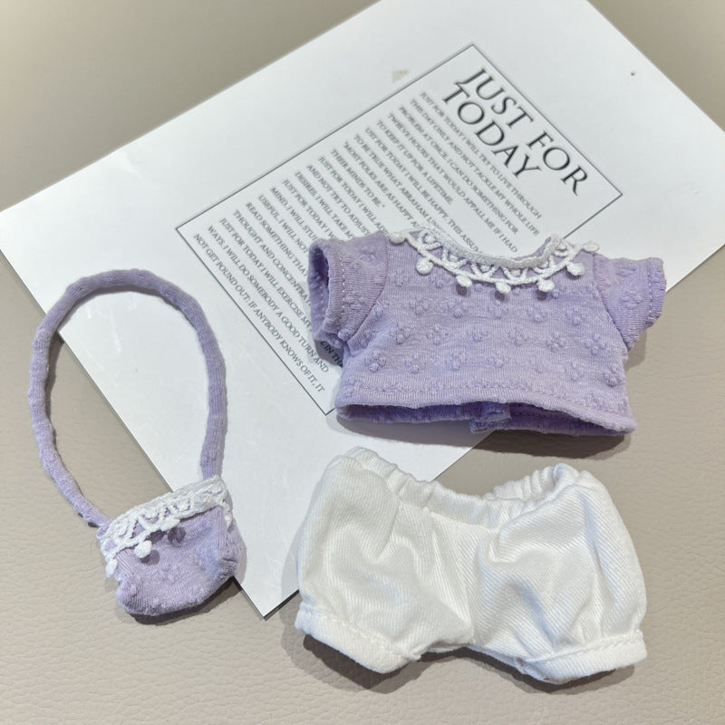 17cm/40cm Clothes Set(NO Doll), Overalls Set for 17cm/40cm Accessories Suit, Cute Clothes for Dress up Unique Style