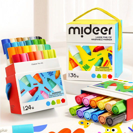 MD1549 Ultra-Clean Washable Dual Brush Markers Pens, 36 Coloring Marker Set