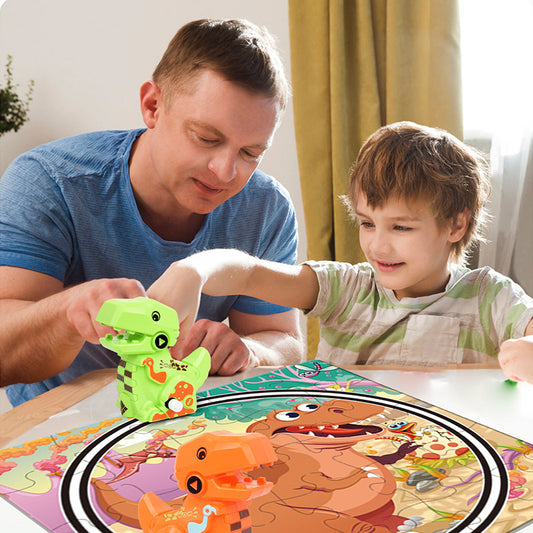 Dino Puzzle Track Set for 2-5 Year Old Boys Birthday Gift