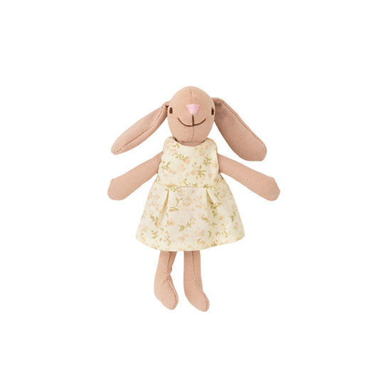 F-D004 Bunny Toys for Kids, Easter Bunny, 100% Hand Made Rabbit Family Dolls with Removable Clothes