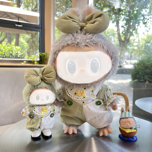 Doll Clothes Luxury Chic Style Set for Labubu Dolls, High-End Fashion 17cm Dolls And 38cm Dolls Accessories Premium with Labubu, Outfit Accessories No Doll