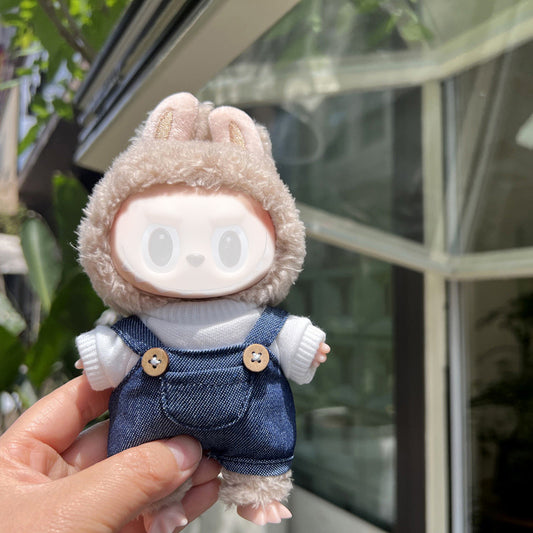 Doll Clothes Luxury Chic Style Set for Labubu Dolls, High-End Fashion 17cm Dolls Accessories Premium with Labubu, Outfit Accessories