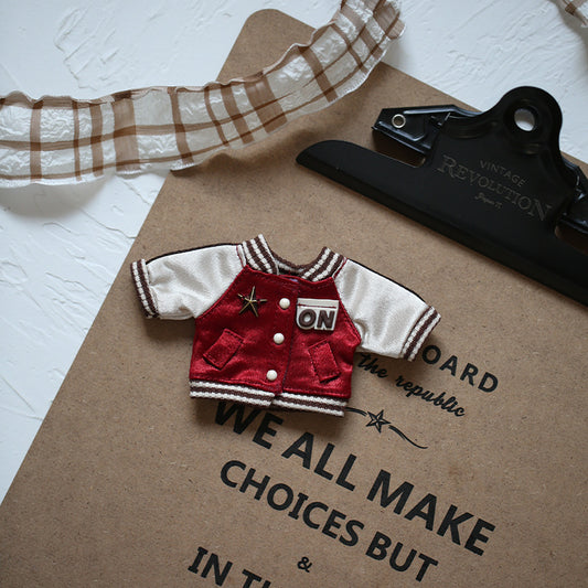 Handmade Coat For 17cm Dolls, Stylish Adorable Dolls Clothes Accessories, Cute Clothes For Dress Up Unique Style
