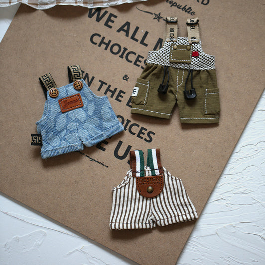 Cool Denim Overalls For 12cm Dolls , Stylish Adorable Dolls Clothes Accessories, Cute Clothes For Dress Up Unique Style