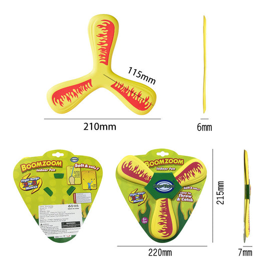 ST3007 Indoor Boomerang 4 Pack - Light Foam for Safe, Indoor Boomerang Fun!